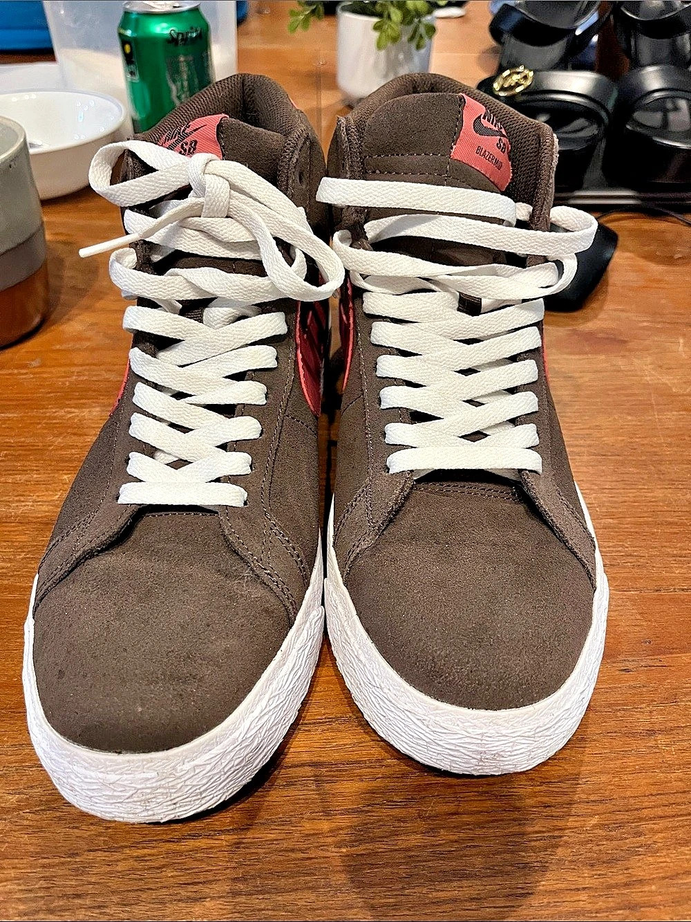 Brown & White Sneakers